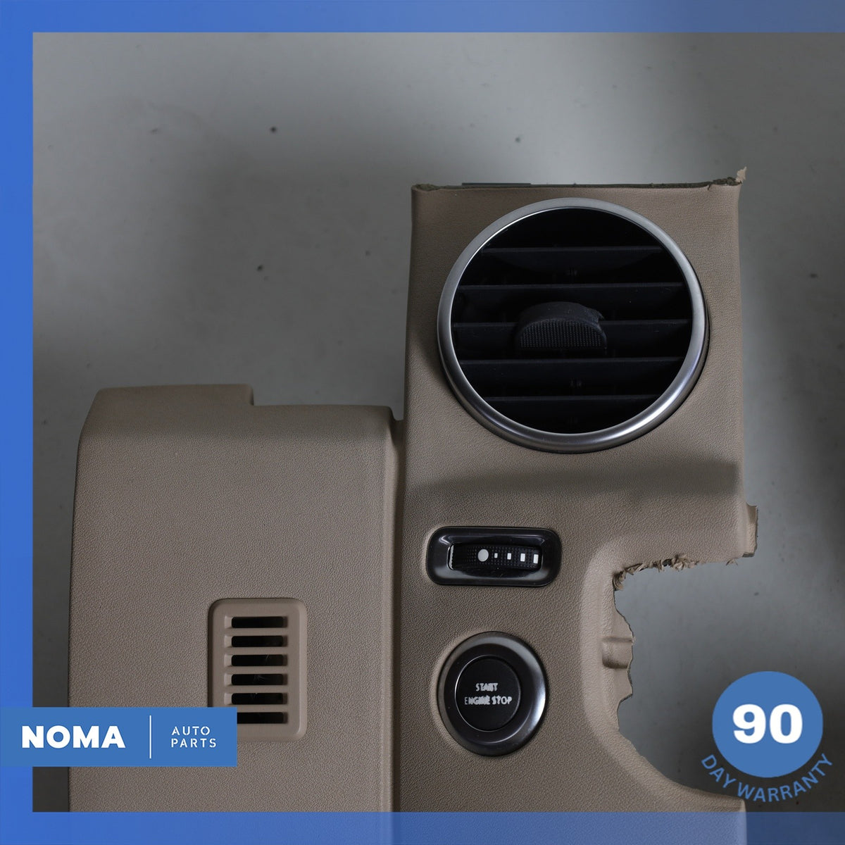 10-16 Land Rover L319 LR4 Dash Dashboard AC A/C Air Vent Trim Set Beige OEM - photo 6