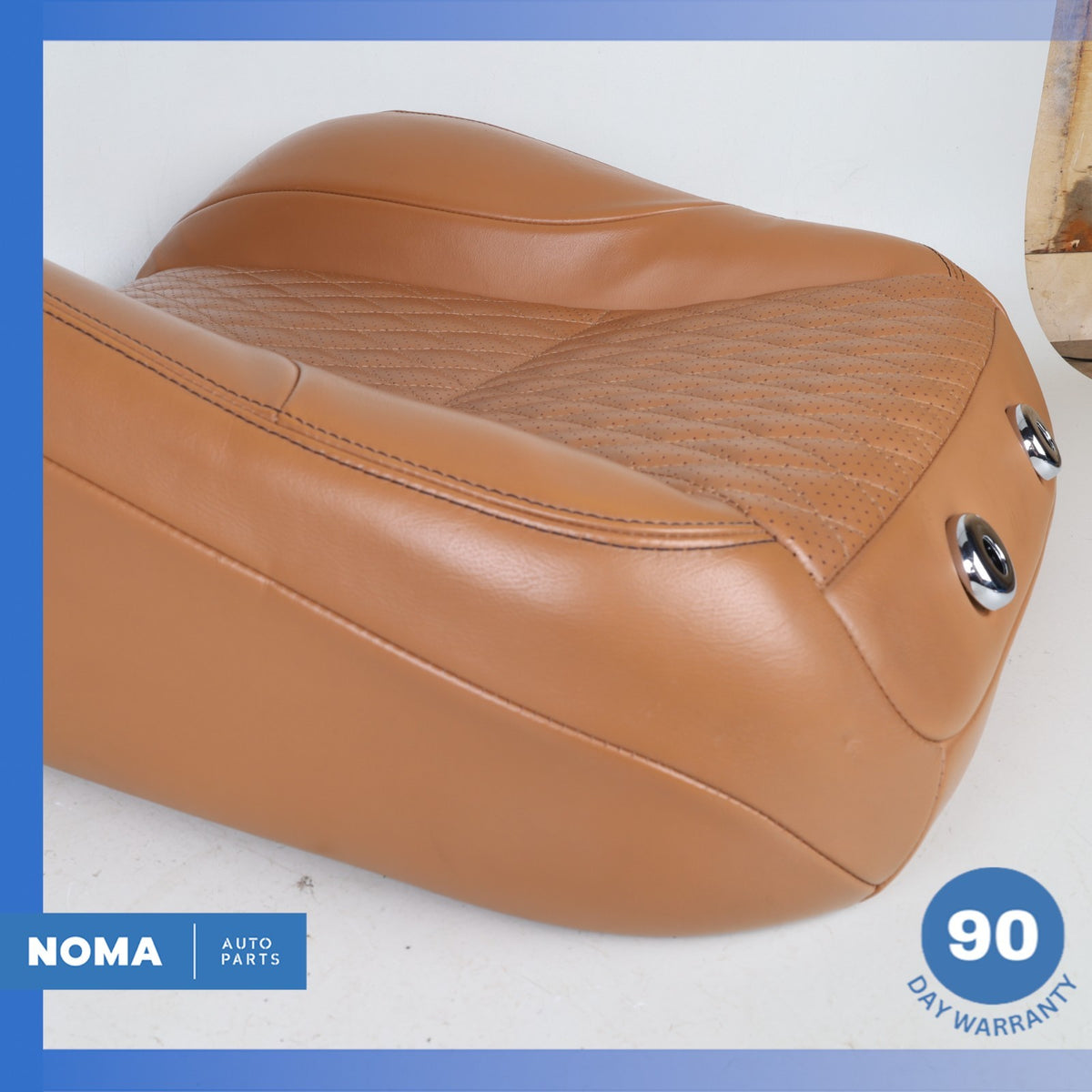14-19 Jaguar X351 XJL XJR Front Right Passenger Top Upper Seat Cushion Brown OEM - photo 13