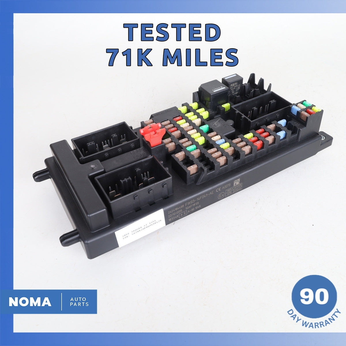 16-19 Jaguar X351 XJ XJR BCM Body Control Module Fuse Relay Box OEM 71k - photo 1