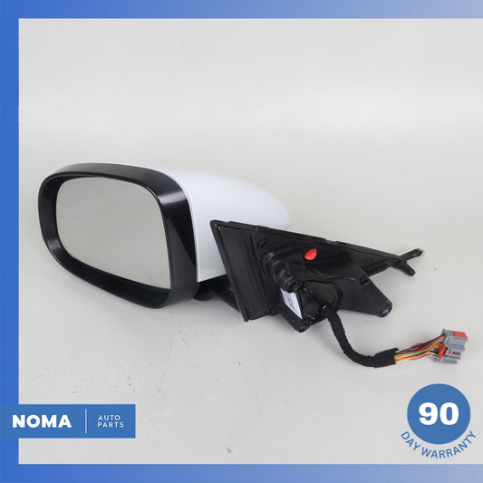 10-15 Jaguar X250 XF XFR Left Driver Rear View Mirror w/ Blind Spot White OEM - photo 1