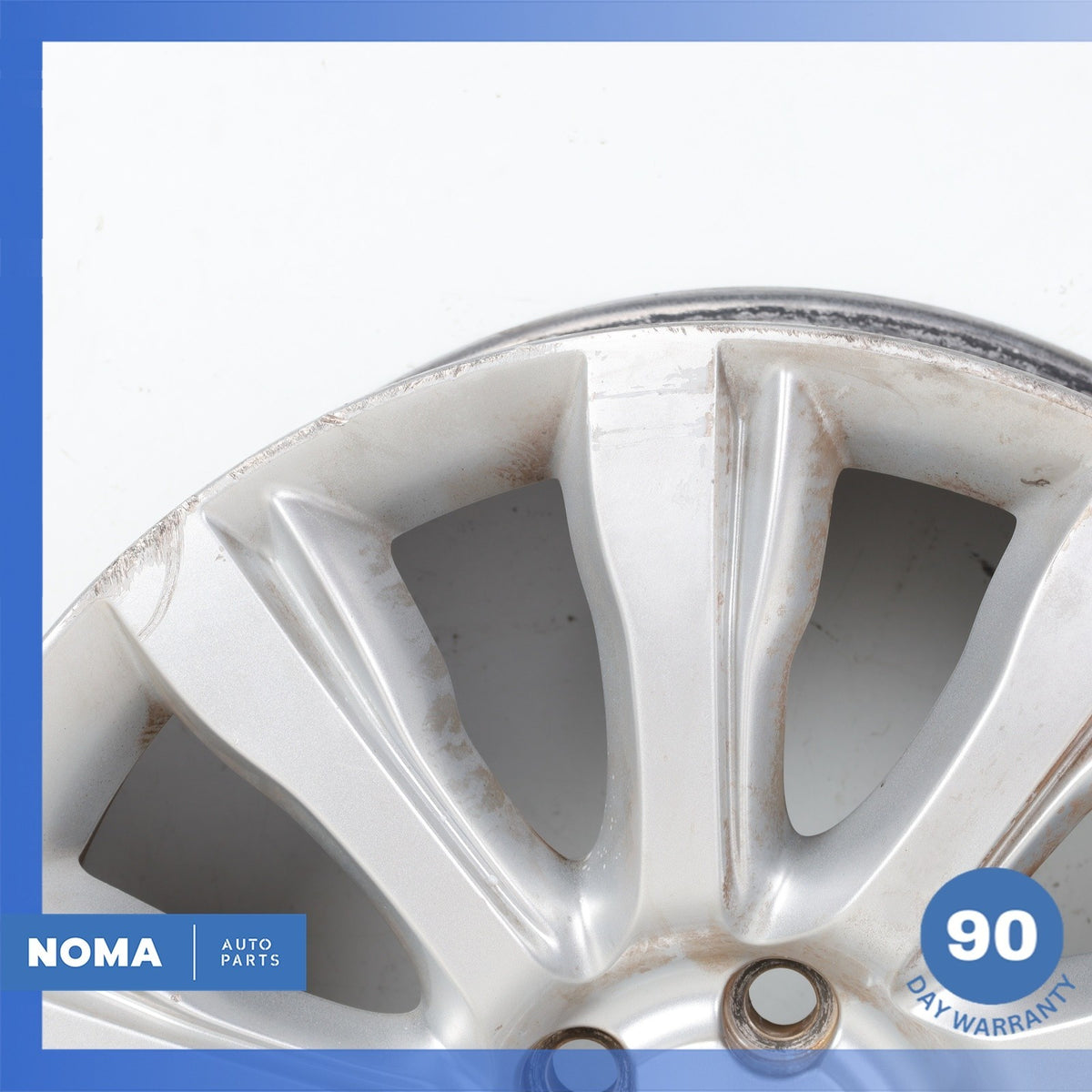 13-22 Land Rover Range Rover L405 Style D 9.5 x R21 21" Wheel Rim Silver OEM - photo 2