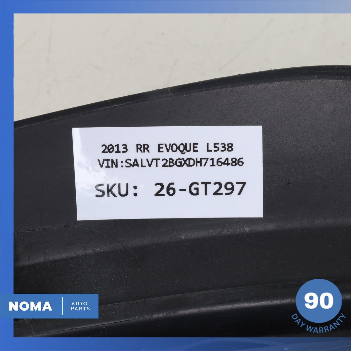 12-19 LR Range Rover Evoque L538 4DR Rear Right Passenger Wheel Arch Molding OEM - photo 15