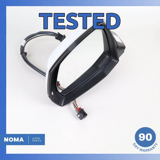 17-19 Audi 4M Q7 Left Rear Side View Door Mirror w/ Blind Spot & Camera OEM - photo 1