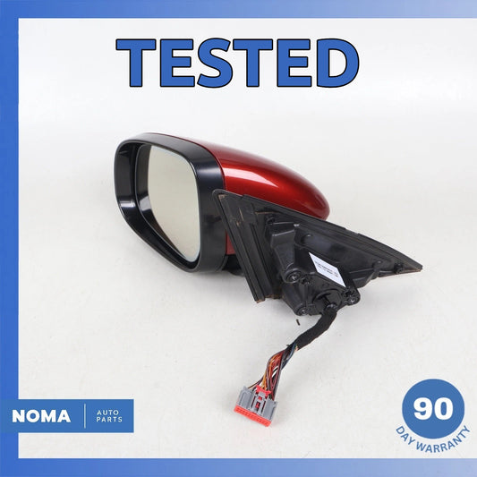 10-19 Jaguar X351 XJ XJR Left Side Rear View Door Mirror w/ Blind Spot Red OEM - photo 1