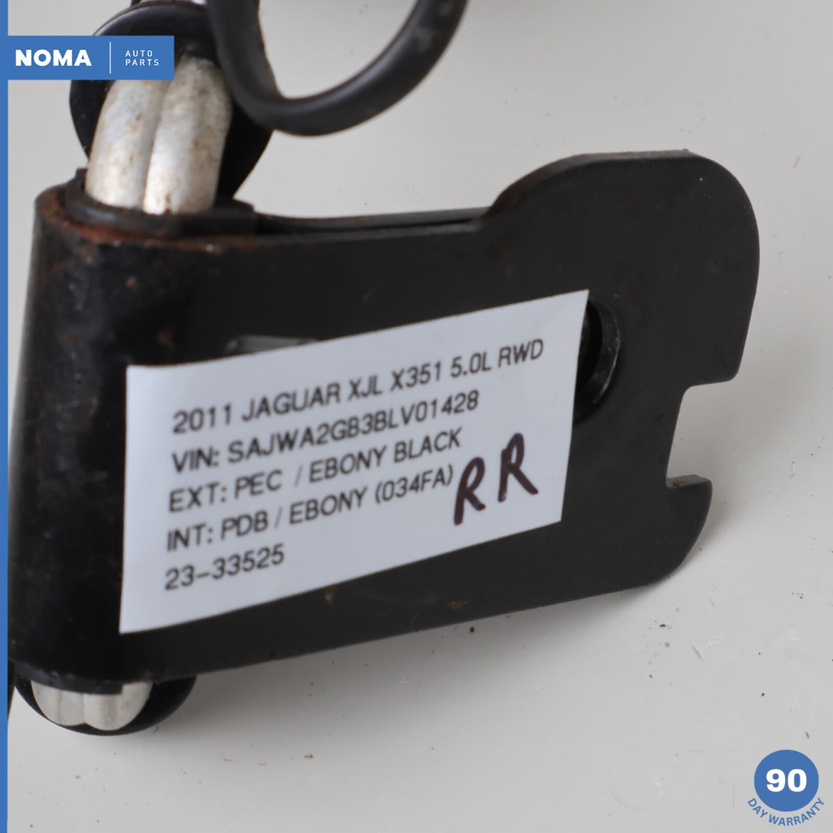 10-15 Jaguar XJL XJ X351 Rear Right Side Seat Belt Buckle AW9360044AA PVJ OEM - photo 11
