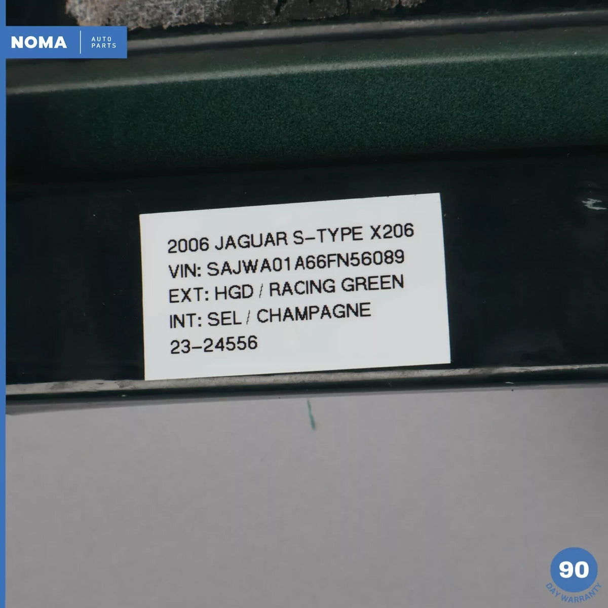 04-08 Jaguar X206 S-Type Front Bumper Support Reinforcement Impact Bar Green OEM - photo 9
