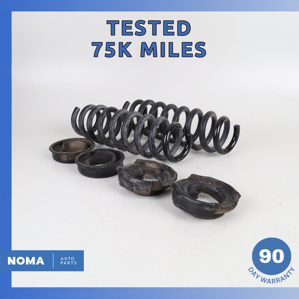 BMW E90 328i 325i 335i Rear Left & Right Shock Strut Spring Set 6767344 OEM 75k - photo 1
