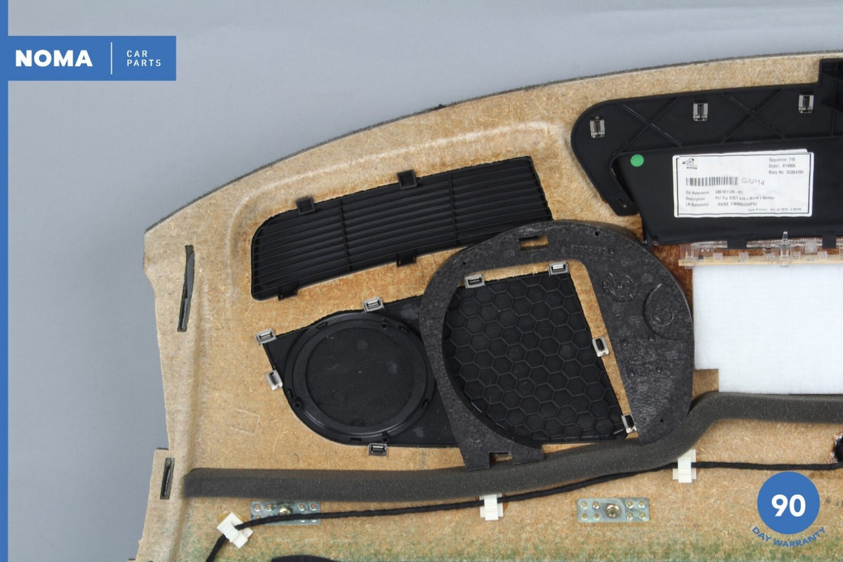 10-15 Jaguar XJ XJL X351 Rear Parcel Shelf Trim Cover Panel w/ Grilles PVJ OEM - photo 8