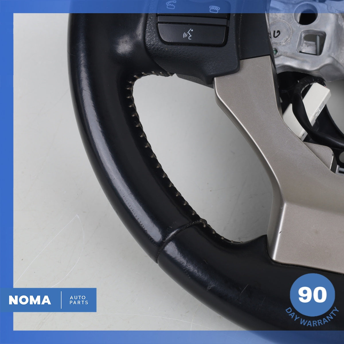 14-17 Lexus ZWA10 CT200h Leather Steering Wheel w/ Switches Black OEM - photo 8