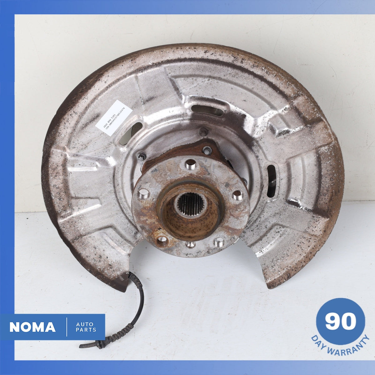 BMW F10 528i Rear Right Passenger Side Spindle Knuckle Hub w/ Shield OEM - photo 1