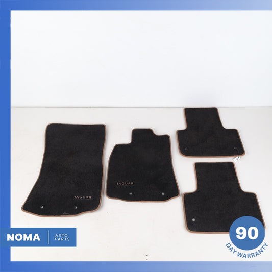 10-19 Jaguar X351 XJ XJR SWB Front & Rear Floor Foot Mat Carpet Black OEM - photo 1