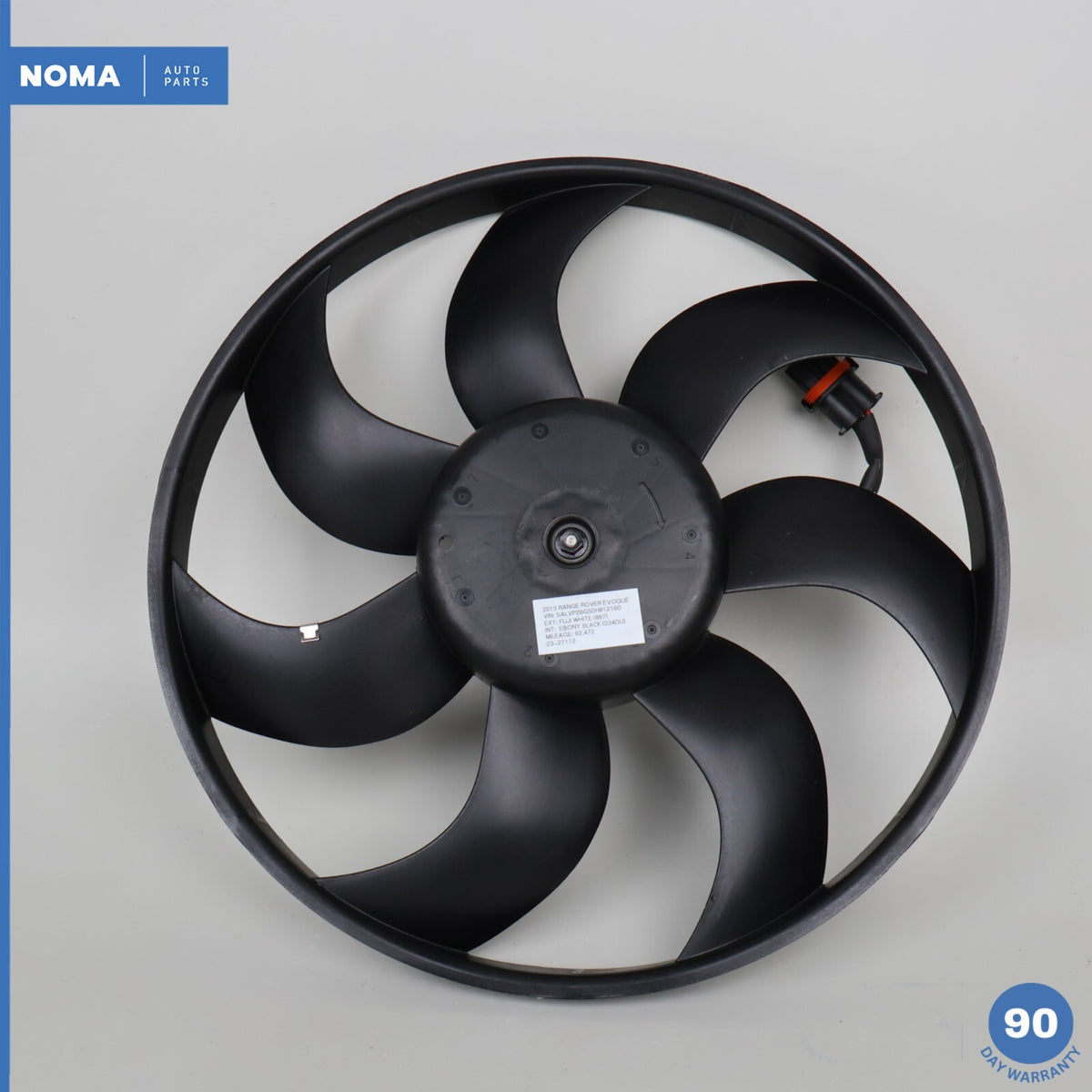 12-17 Range Rover Evoque L538 2.0L Turbo Engine Motor Cooling Fan & Motor OEM - photo 1