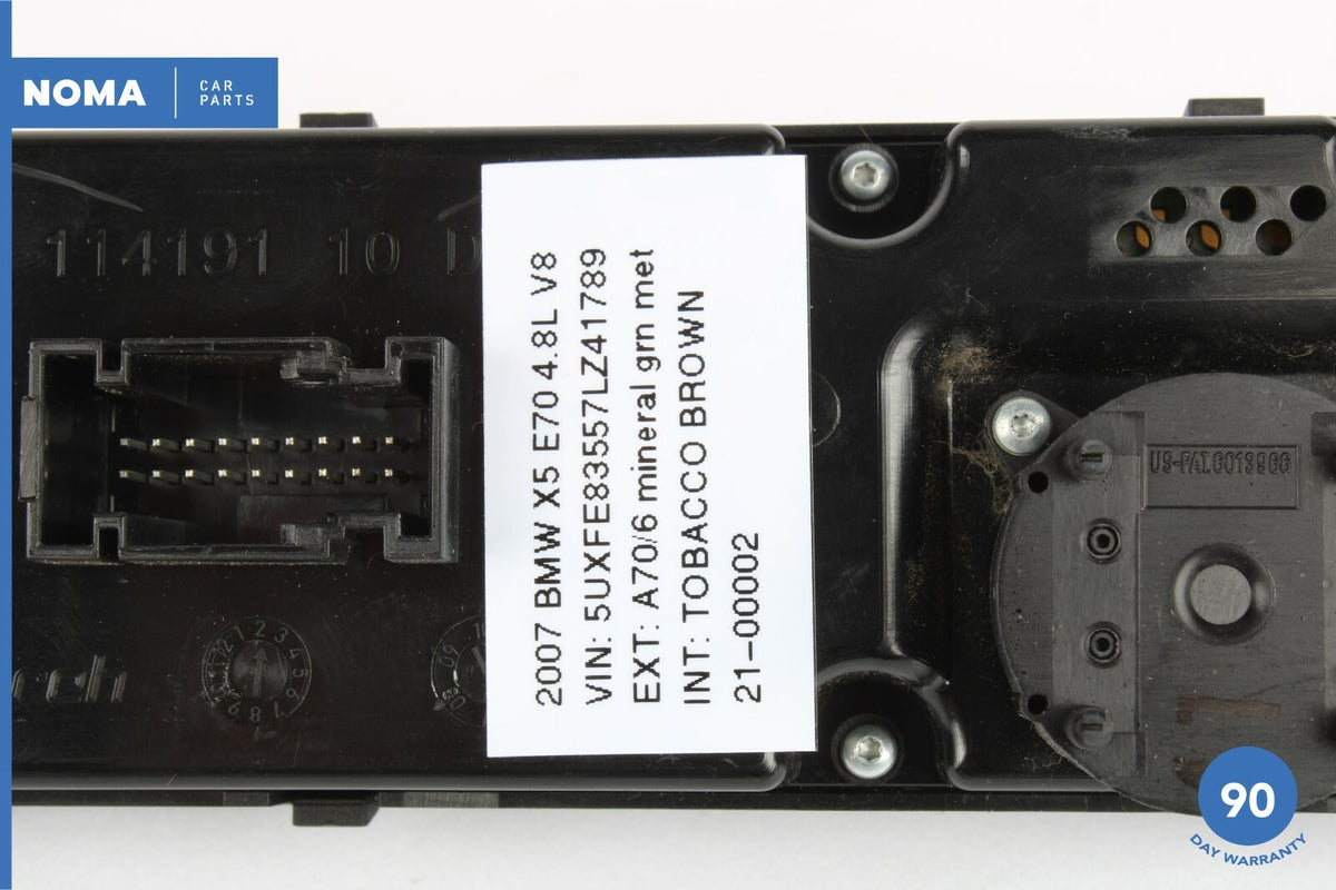07-13 BMW X5 E70 Rear Center Console AC Climate Control Switch Panel 9129014 OEM - photo 9