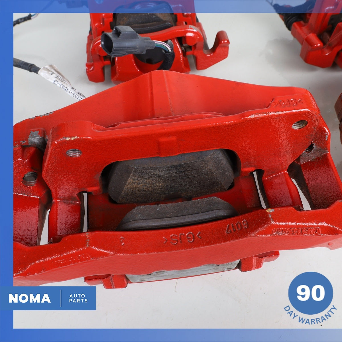 14-21 Jaguar X152 F-Type Front & Rear Brake Caliper Set w/ Actuator Red OEM 34k - photo 22
