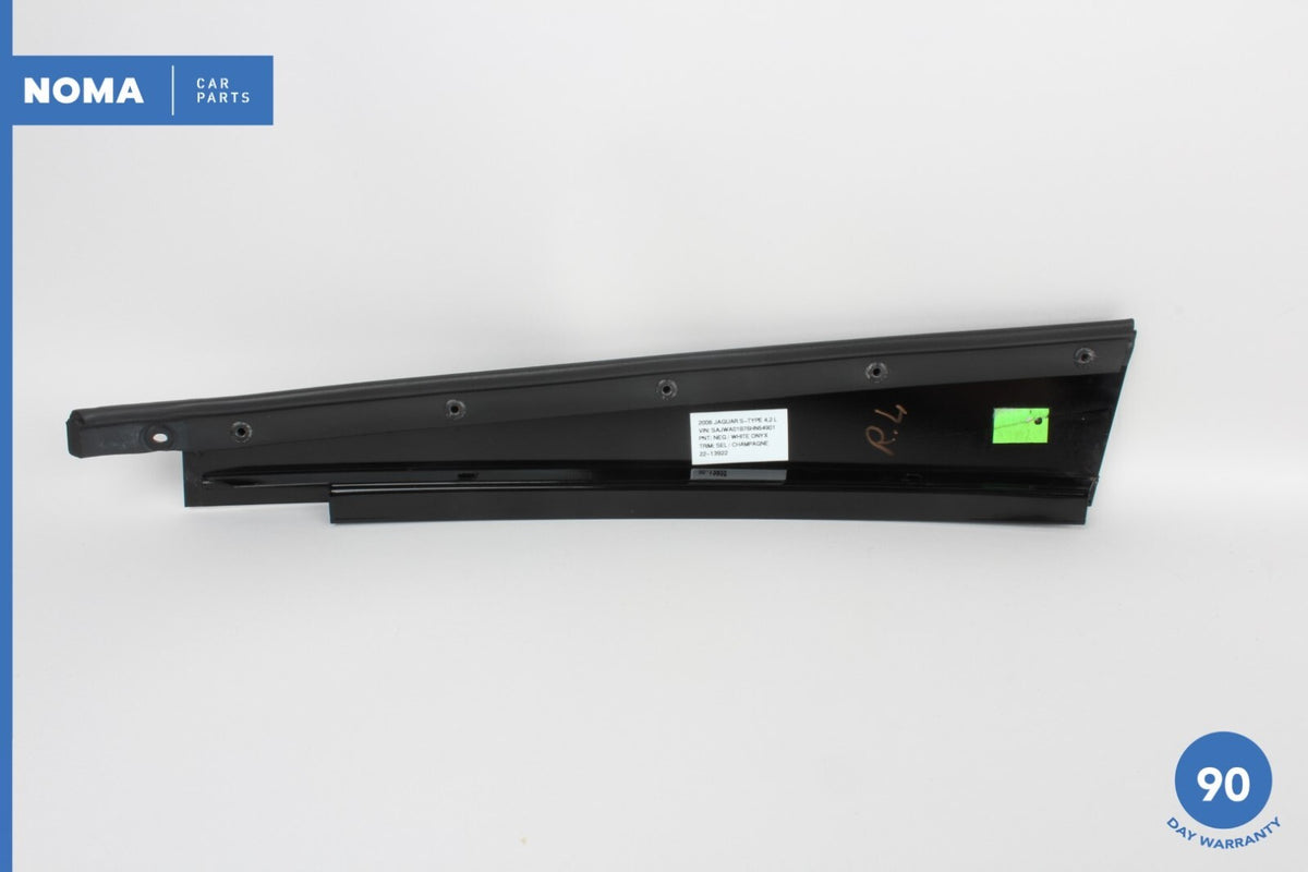03-08 Jaguar S-Type X204 Rear Left Driver Side Outer Door B-Pillar Molding OEM - photo 5