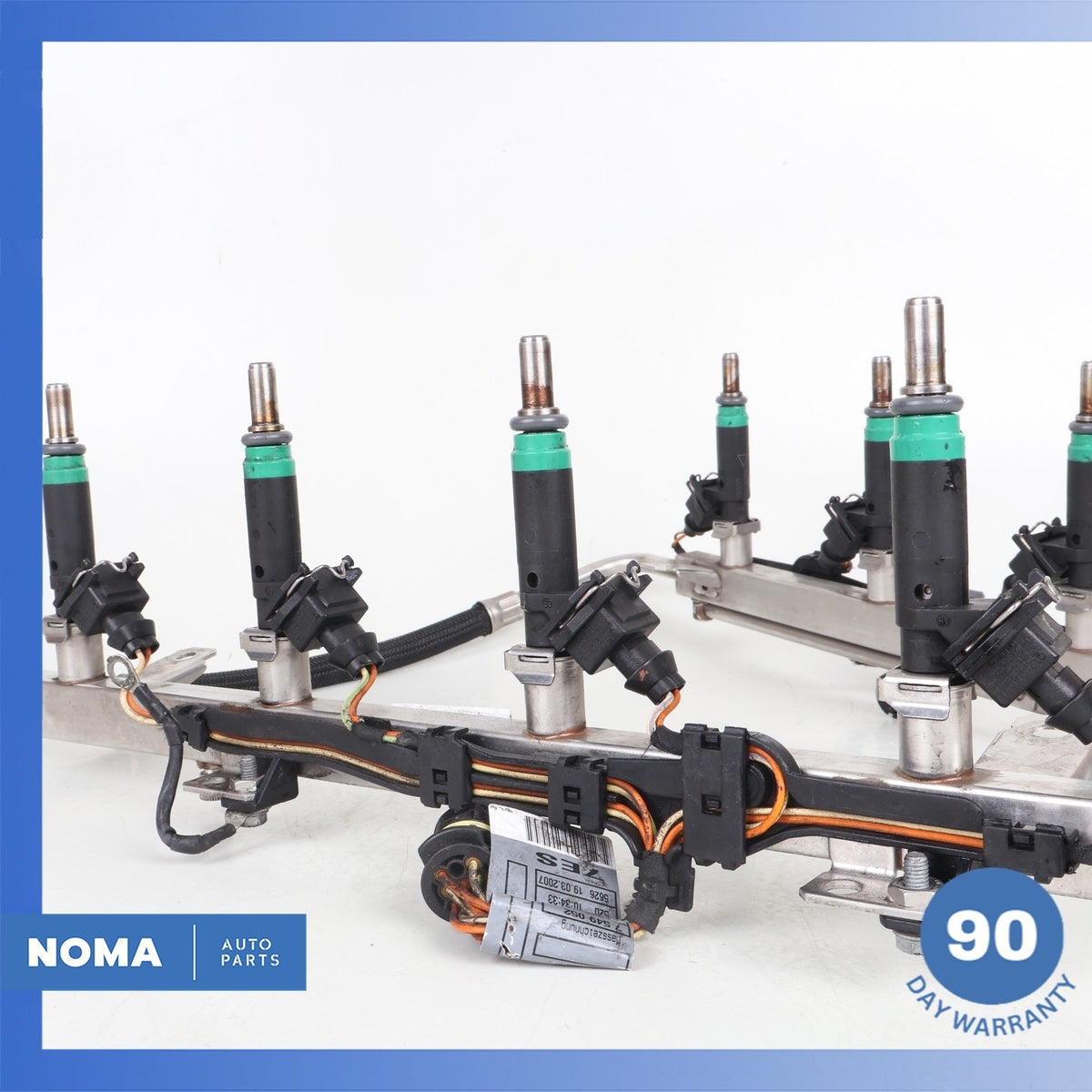 07-10 BMW E70 X5 4.8L V8 N62 Engine Motor Fuel Injector Rail w/ Injectors OEM - photo 3