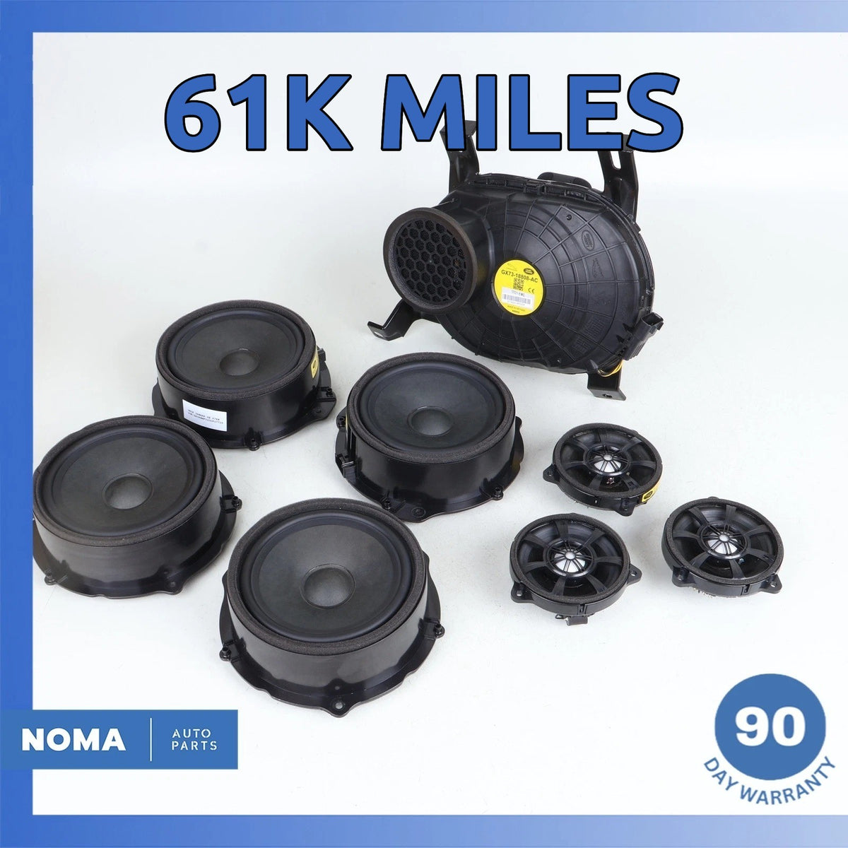 17-21 Jaguar X760 XE Front & Rear Premium Audio 1200W Speaker Set OEM 61k - photo 2