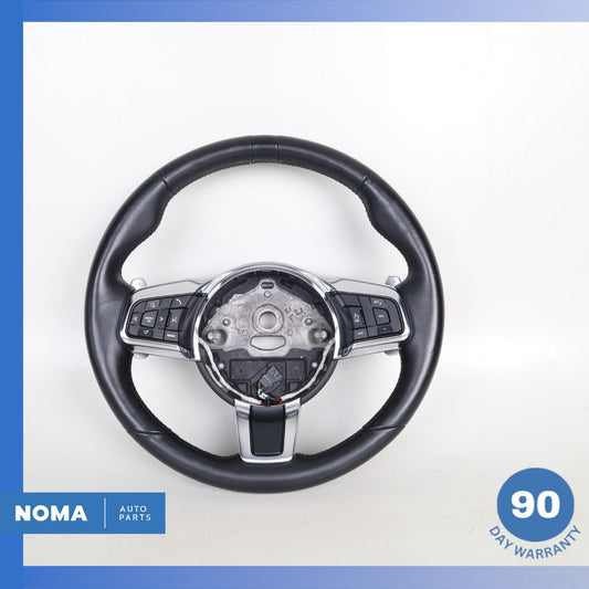21-24 Jaguar X152 F-Type Steering Wheel w/ Paddle Shifters Black OEM 29k - photo 1