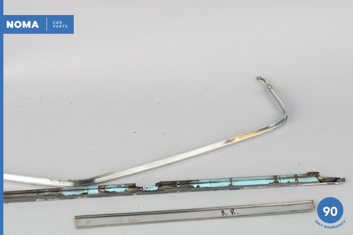 84-87 Jaguar XJ6 Series III Rear Right Side Door Window Molding Chrome Set OEM - photo 11