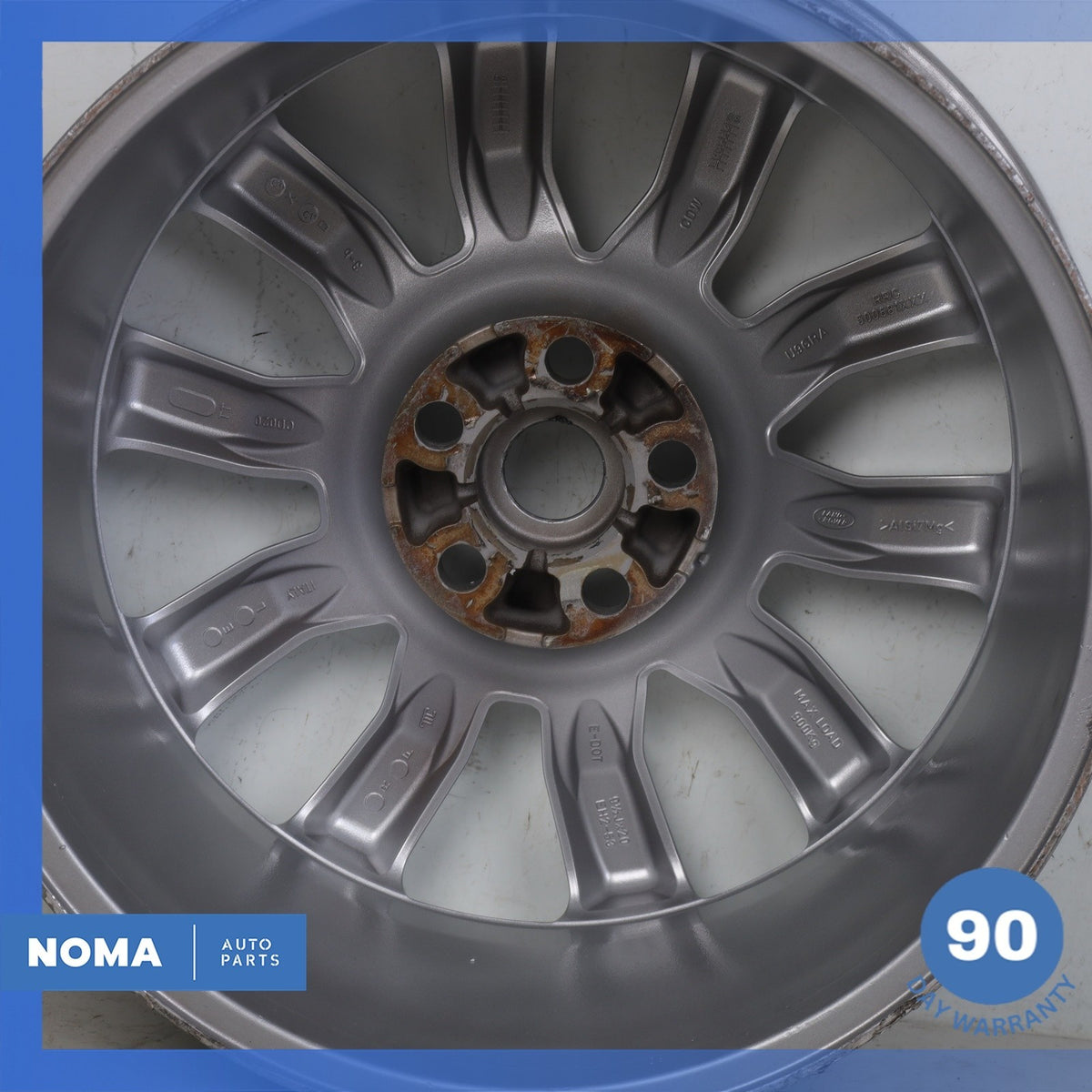 06-09 LR Range Rover Sport L320 Silver Sparkle 9.5 x R20 20" Wheel Rim OEM - photo 14