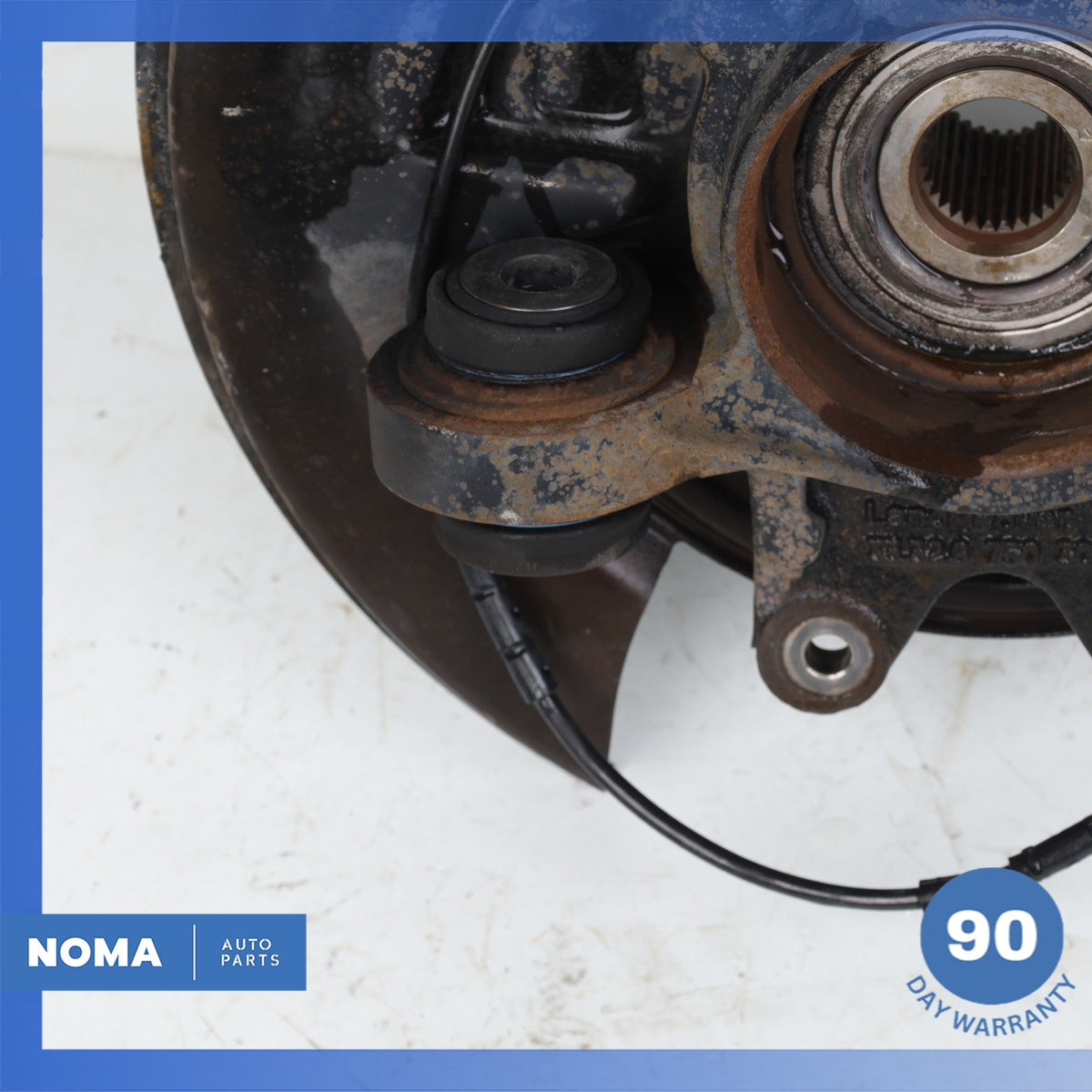 03-09 Land Rover Range Rover L322 Rear Left Spindle Knuckle Hub w/ Shield OEM - photo 10