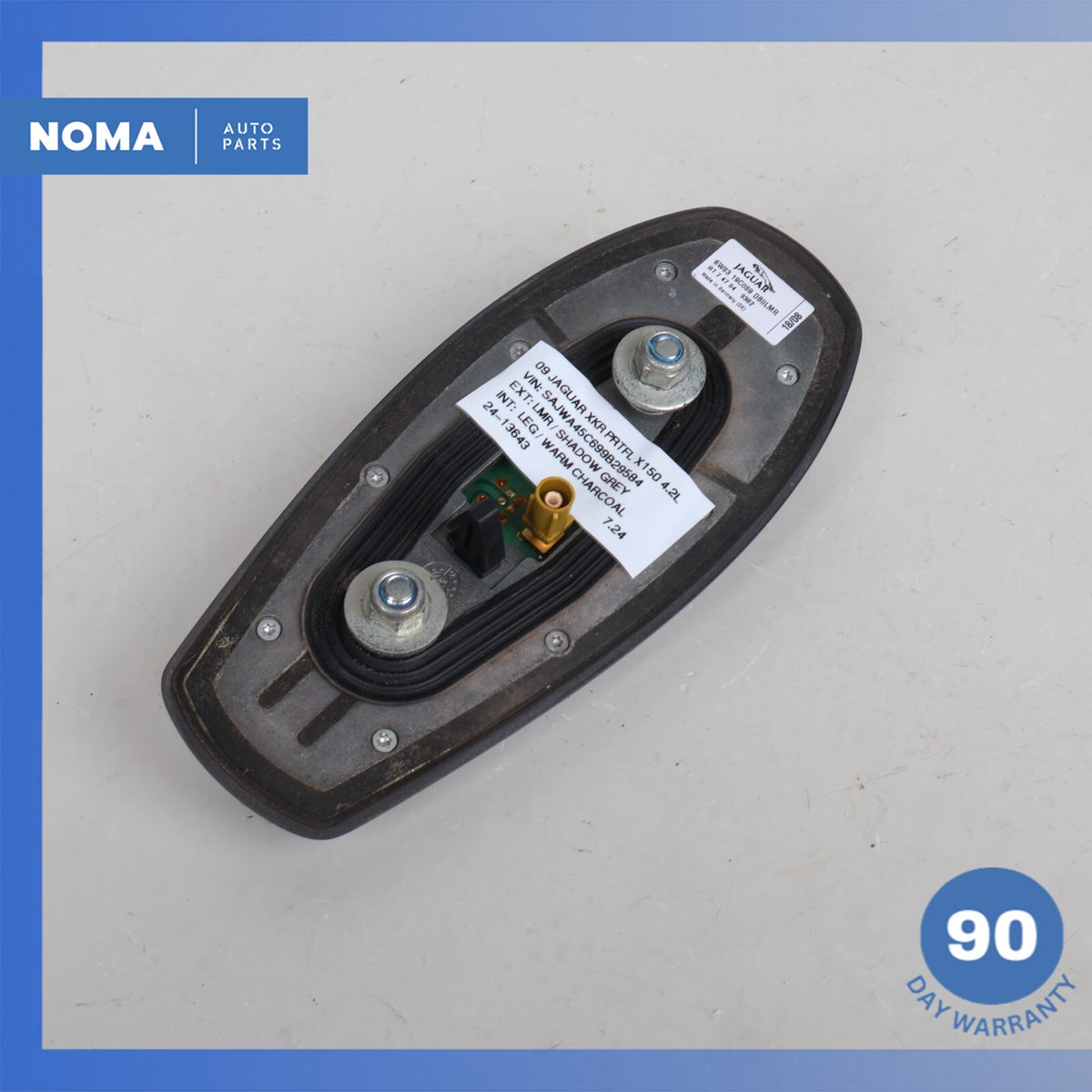 07-11 Jaguar X150 XKR Top Up Upper Roof AM FM Radio Shark Antenna Gray OEM - photo 6