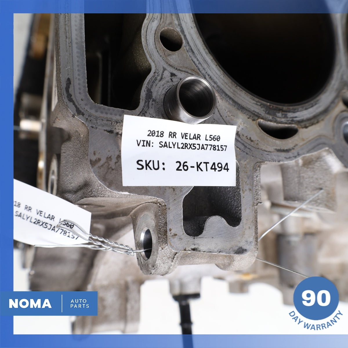 18-23 Range Rover L560 Velar Evoque 2.0L Engine Motor Block Assembly OEM 92k - photo 20