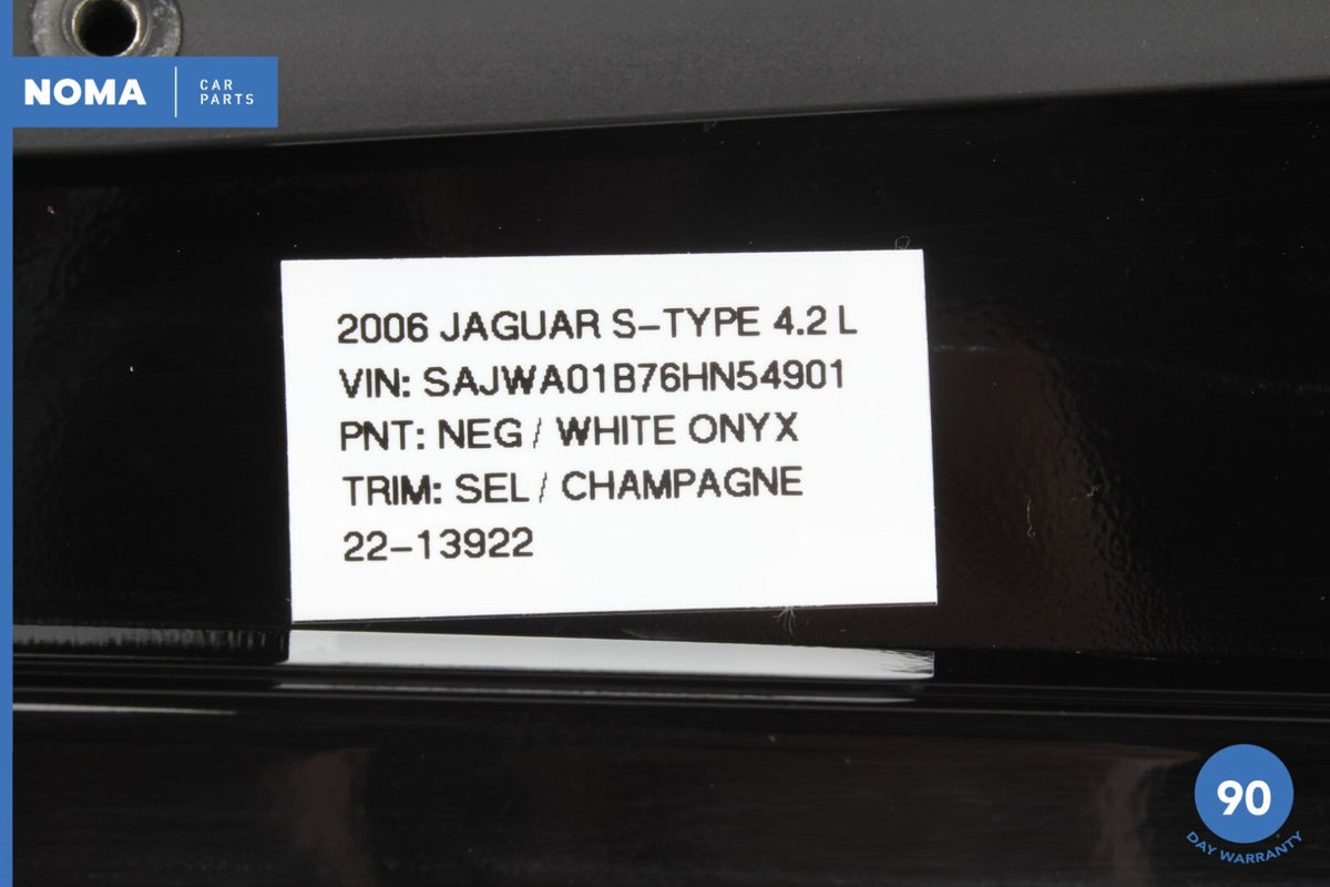 03-08 Jaguar S-Type X204 Rear Left Driver Side Outer Door B-Pillar Molding OEM - photo 12