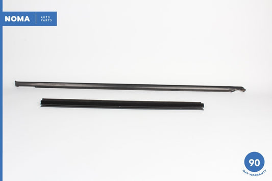 00-02 Jaguar S-Type X200 Rear Right Side Door Window Inner Molding Seal Set OEM - photo 1
