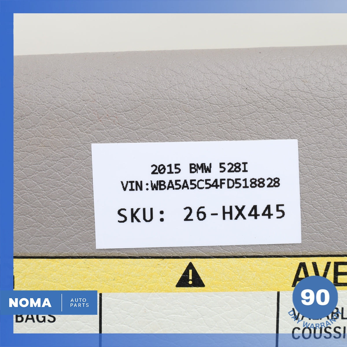 11-16 BMW F10 528i 535i 550i Left Sunvisor Sun Visor Gray 51167248859 OEM - photo 13
