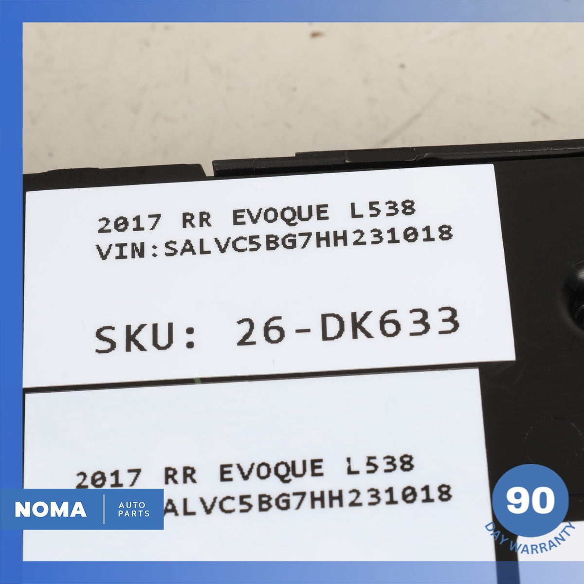 LR Range Rover Evoque L538 Front Left Driver Side Seat Memory Switch OEM - photo 14