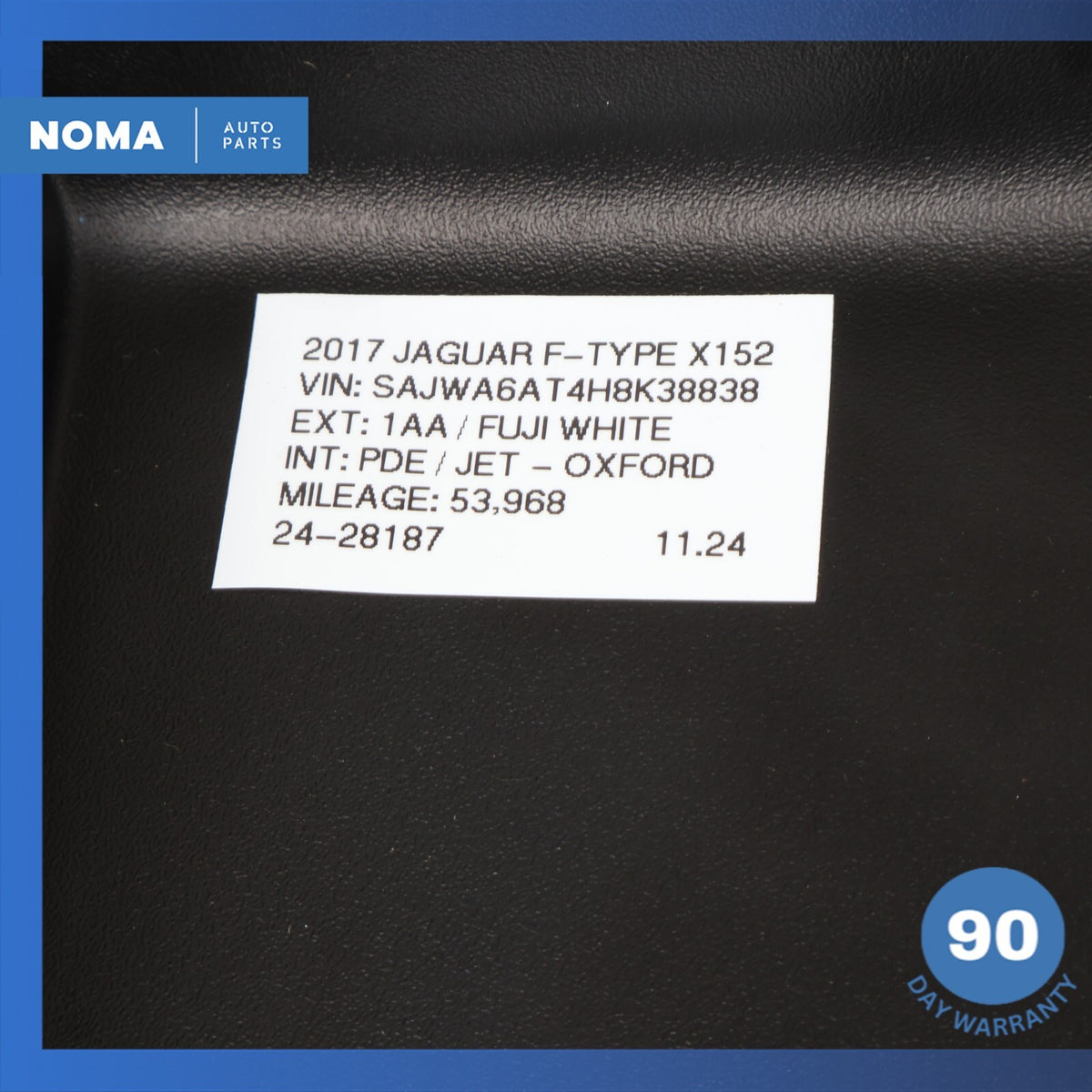 14-24 Jaguar X152 F-Type Center Console Arm Rest Armrest Panel Cover Black OEM - photo 12