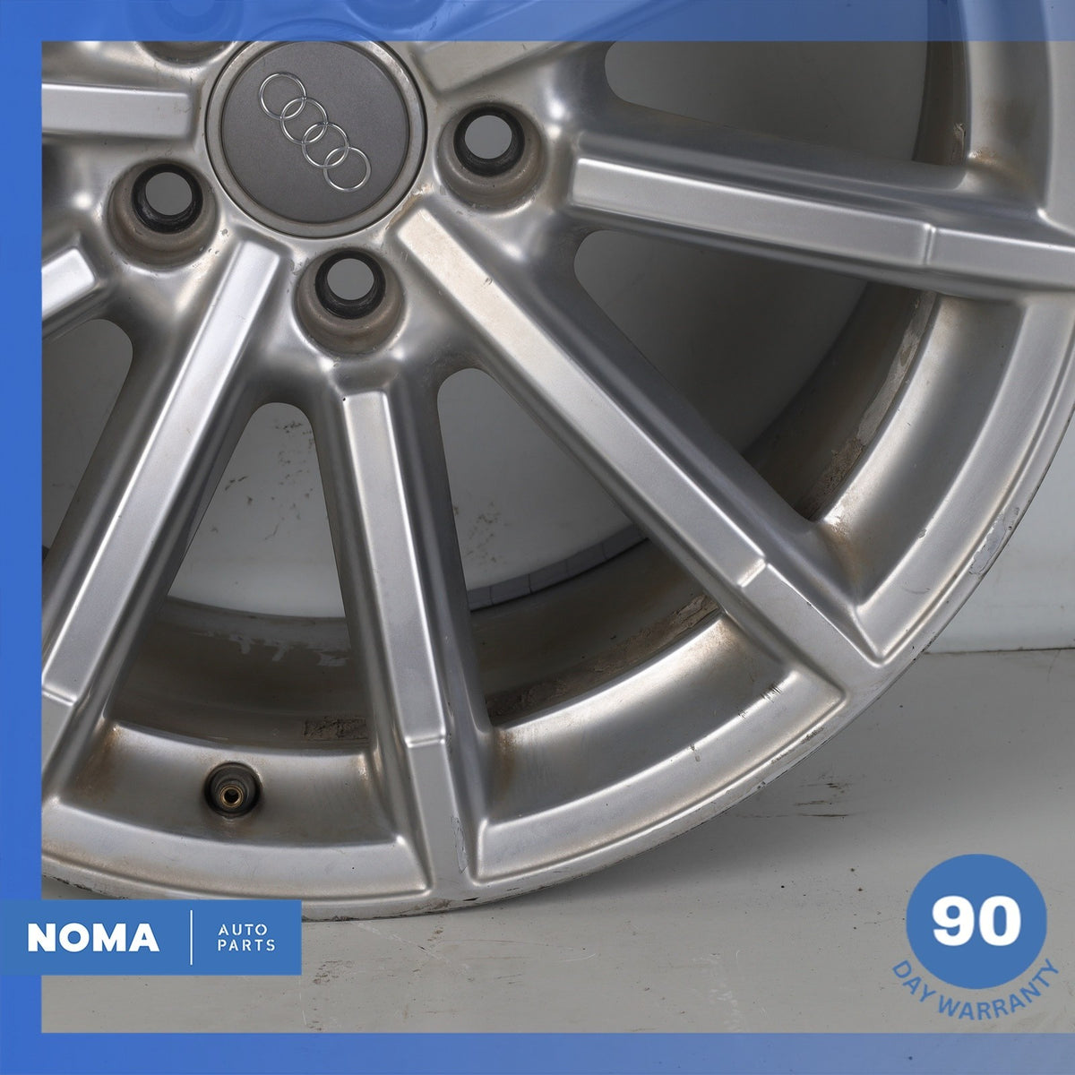 08-17 Audi 8T A5 S5 8.5 x R18 18" Wheel Rim Silver 8T0601025BM OEM - photo 4