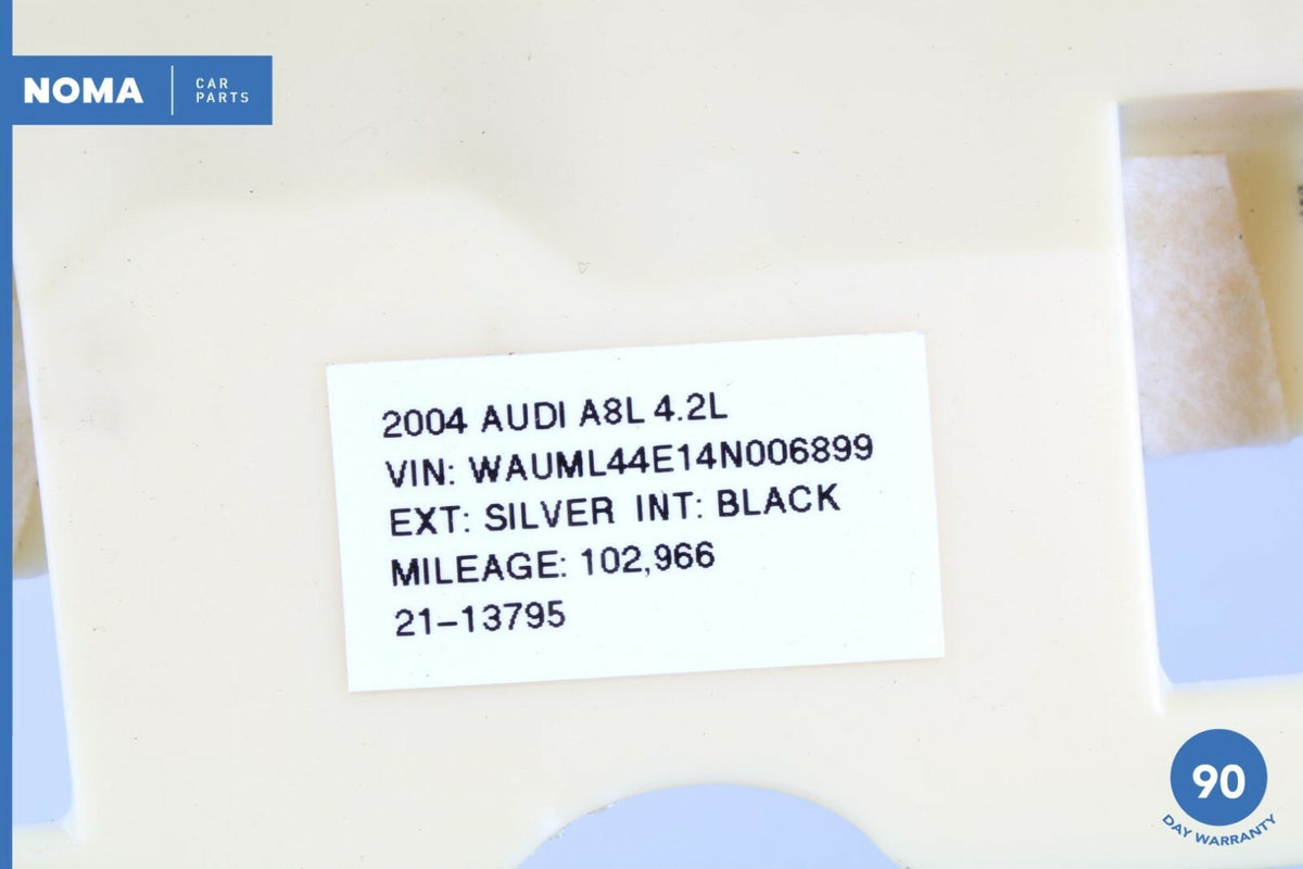 04-10 Audi A8 A8L D3 Quattro Right Side Top Upper B-Pillar Cover Trim Gray OEM - photo 11