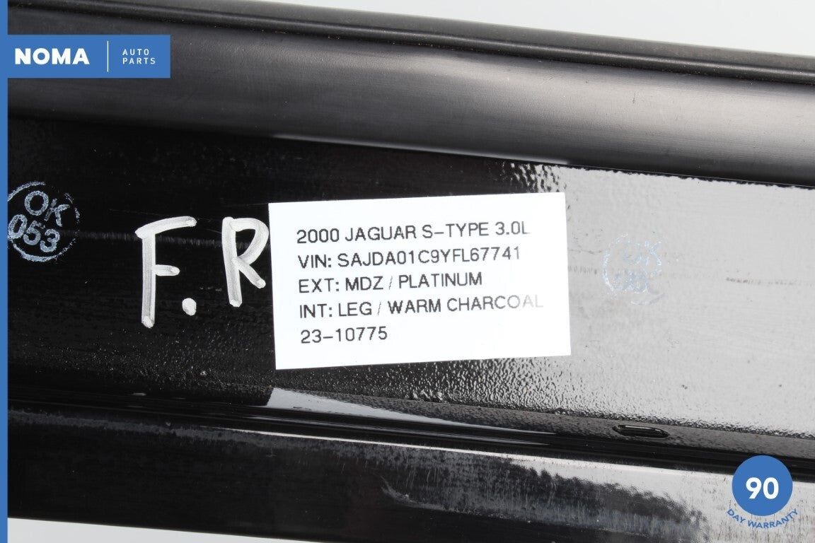 00-02 Jaguar S-Type X200 Front Right Side Outer Door B-Pillar Molding Black OEM - photo 13