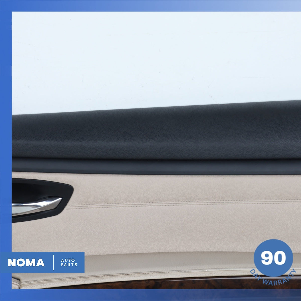 07-13 BMW E93 328i 335i Right Passenger Door Cover Panel Beige/Black OEM - photo 3