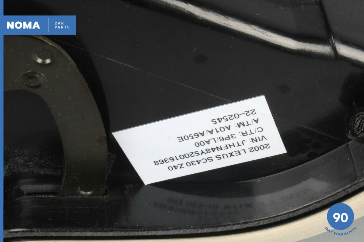 02-08 Lexus SC430 Z40 Rear Center Console Storage Compartment Pocket ECRU OEM - photo 10