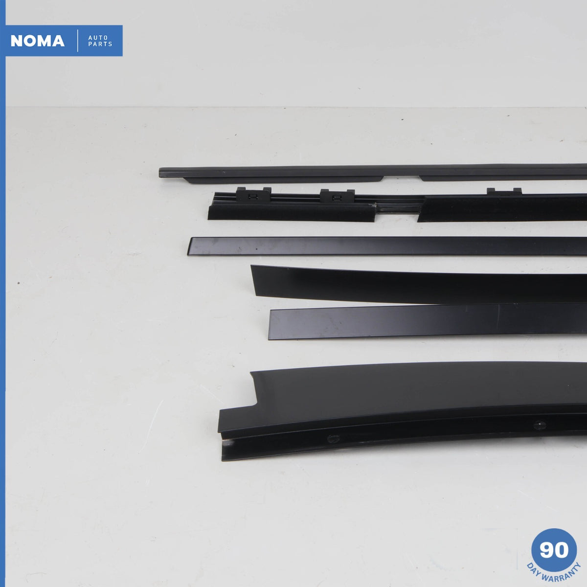 03-12 Range Rover L322 Rear Left Outer Door Window Molding Frame Set w/ Seal OEM - photo 4