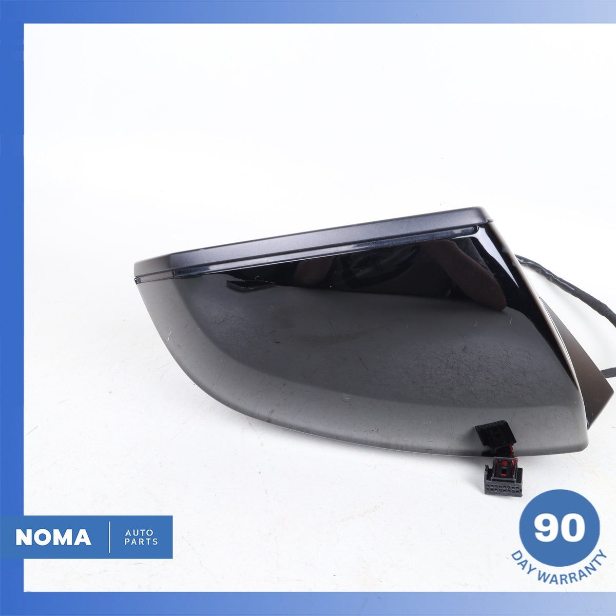 17-19 Audi 4M Q7 Right Rear Side View Door Mirror w/ Blind Spot Black OEM 36k - photo 13