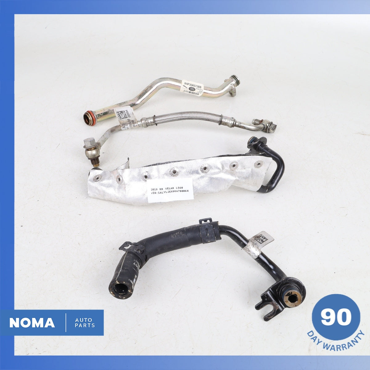 18-23 Range Rover Velar L560 AJ20P4 Turbo Turbocharger Oil Line Set OEM 81k - photo 8