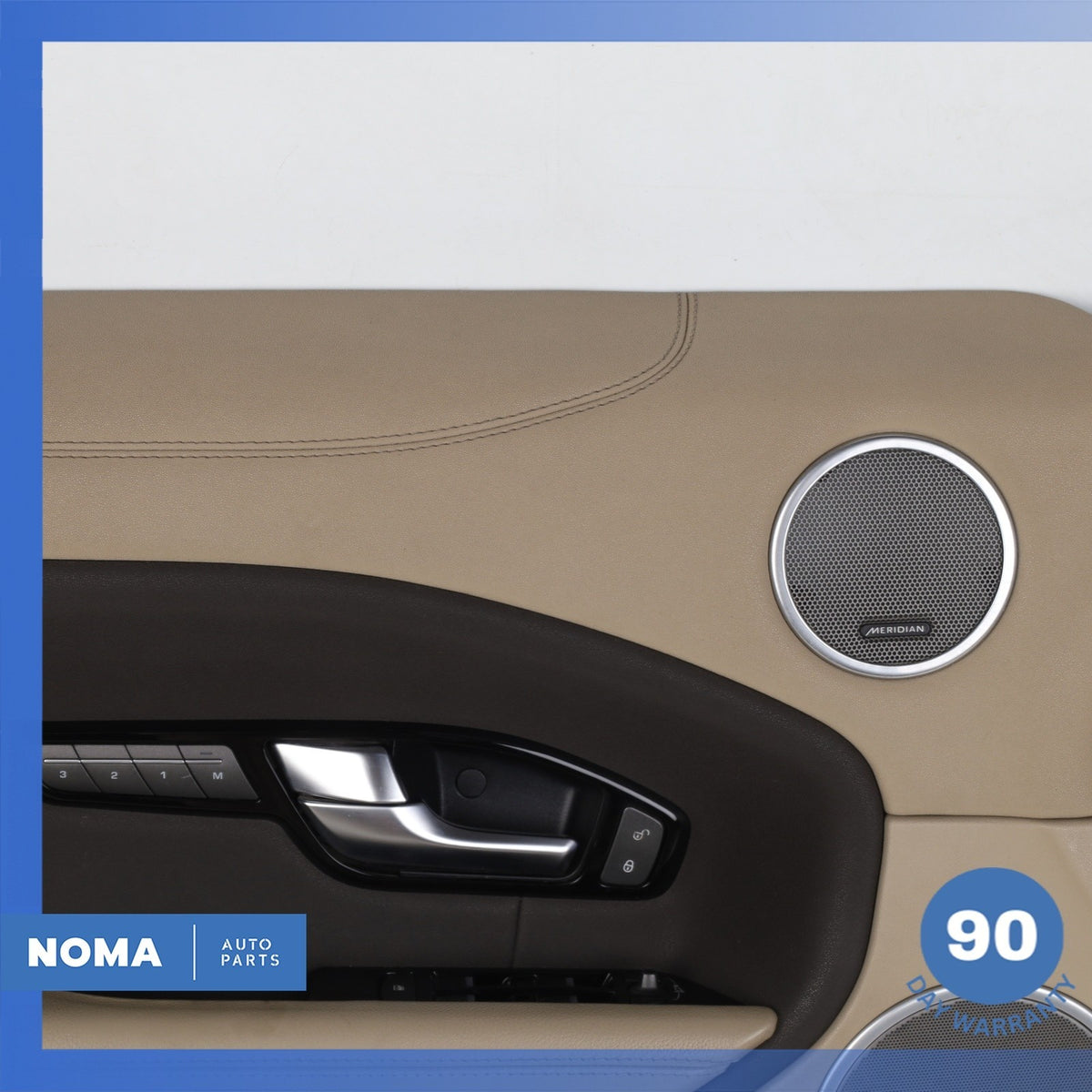 12-19 Range Rover Evoque L538 4DR Front Left Door Trim Panel Assembly Beige OEM - photo 3