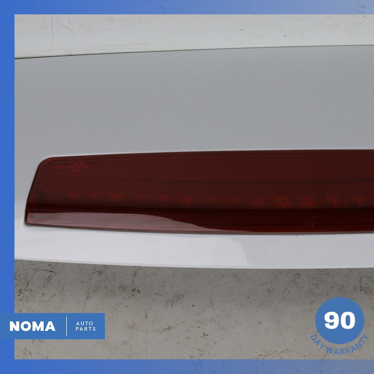 10-12 LR Range Rover L322 Rear Trunk Spoiler Wing w/ Brake Light White OEM - photo 4