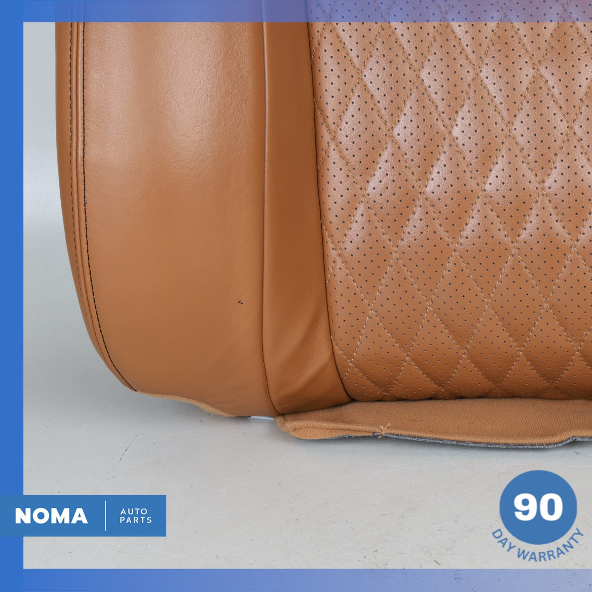14-19 Jaguar X351 XJL XJR Front Right Passenger Top Upper Seat Cushion Brown OEM - photo 7