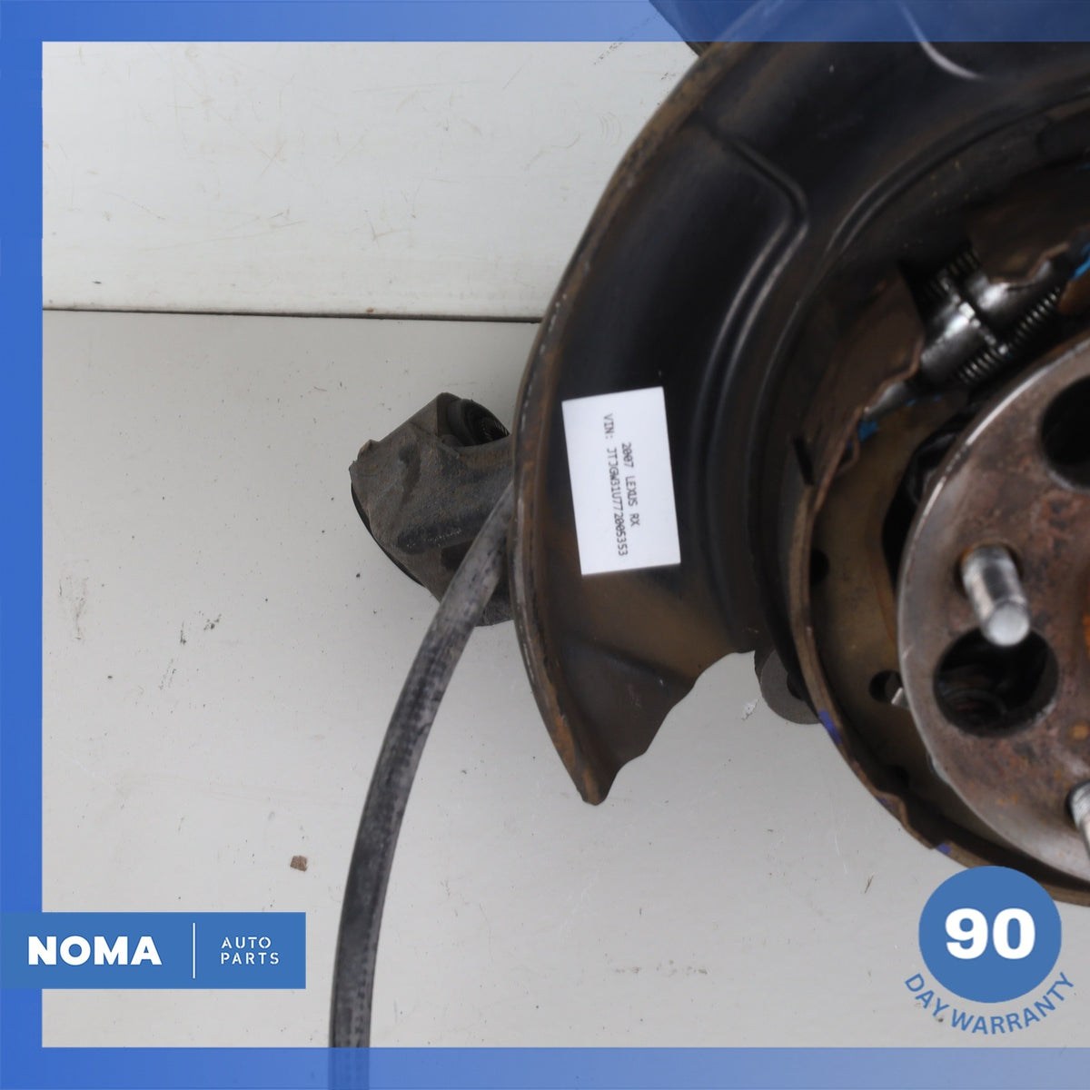 2008 Lexus MHU33 RX400h Rear Left Spindle Knuckle Hub w/ Shield OEM - photo 3