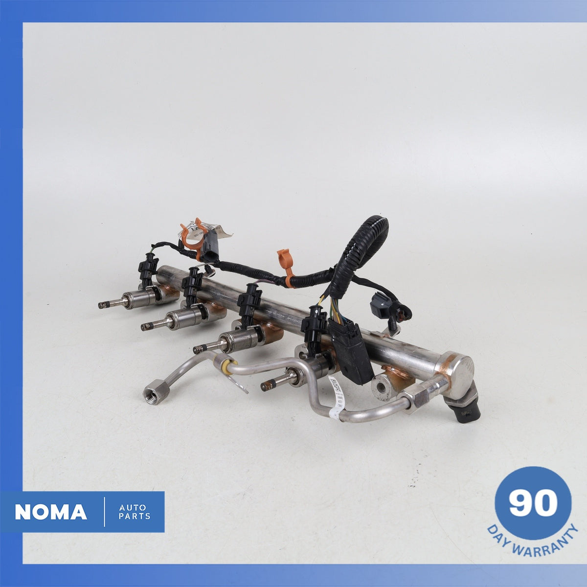 12-17 Jaguar X760 XE XF Evoque L538 2.0 Fuel Injector Rail w/ Injectors OEM - photo 2