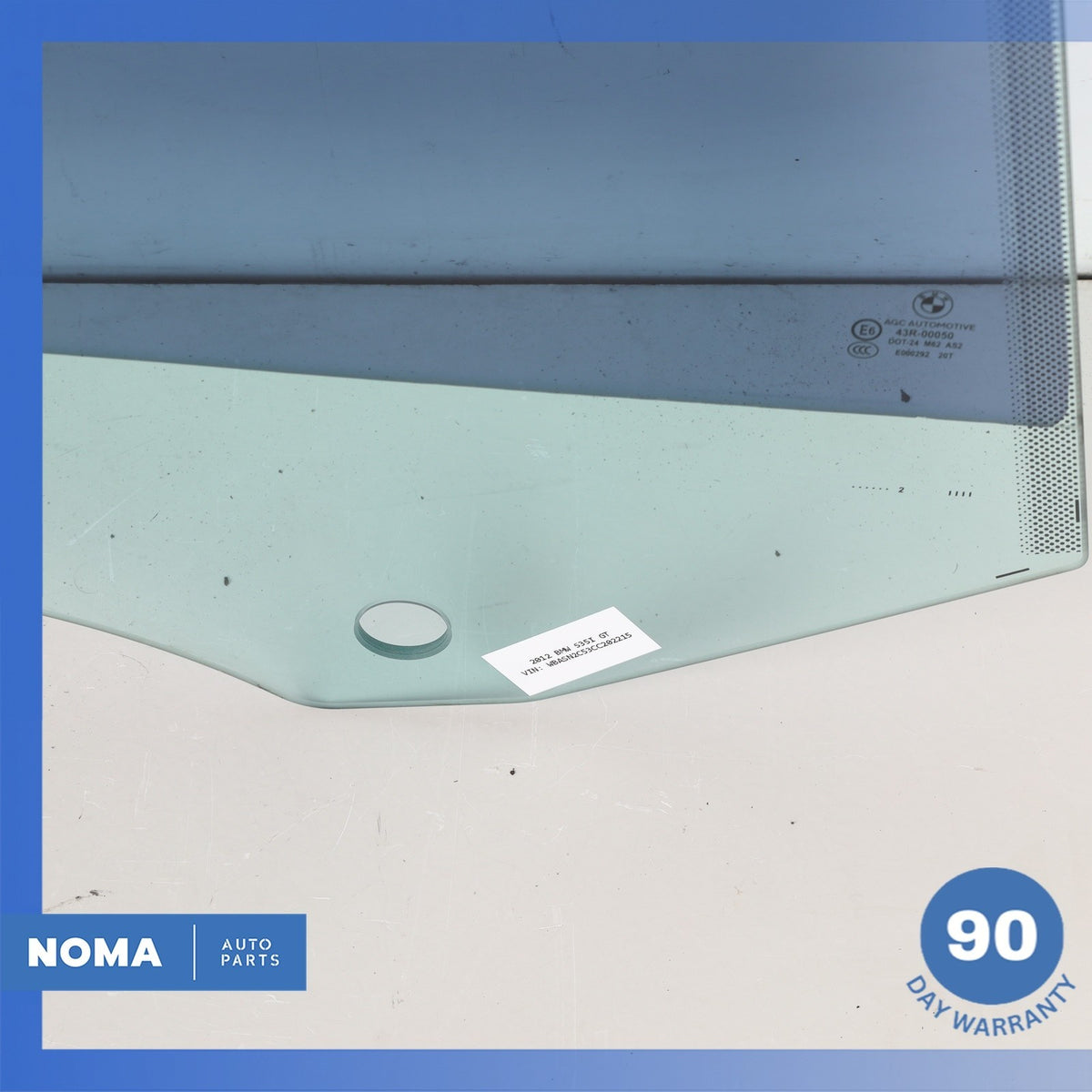 BMW F07 535i 550i GT Rear Right Side Door Window Glass 51357197914 OEM - photo 6