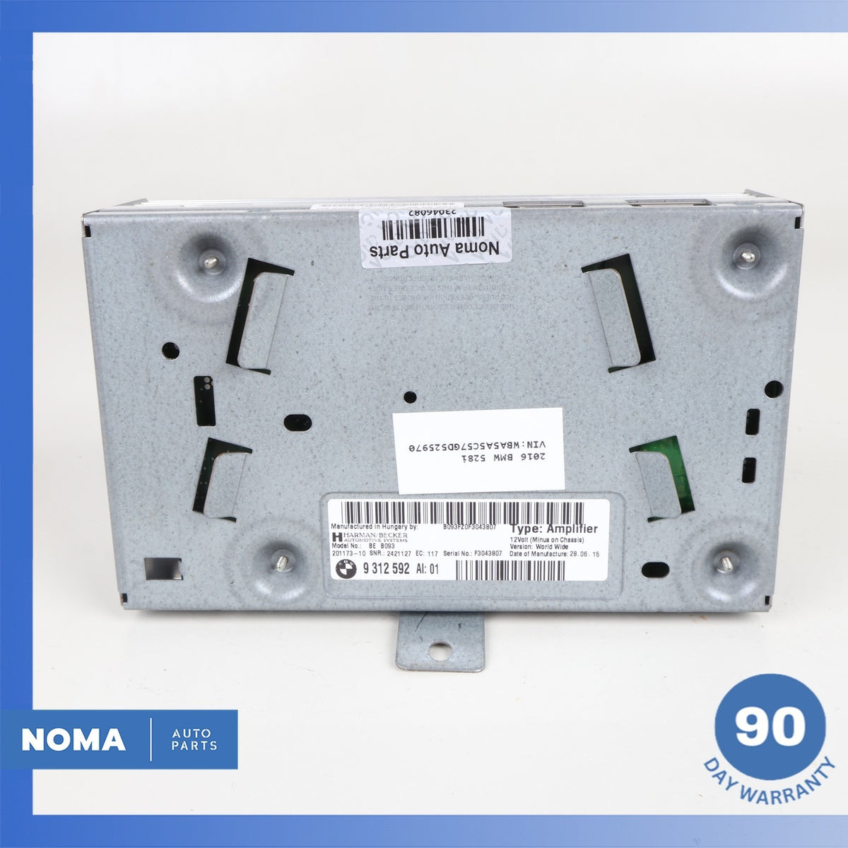 BMW F10 ActiveHybrid 5 Harman Becker Audio Amplifier 65129312592 OEM - photo 3
