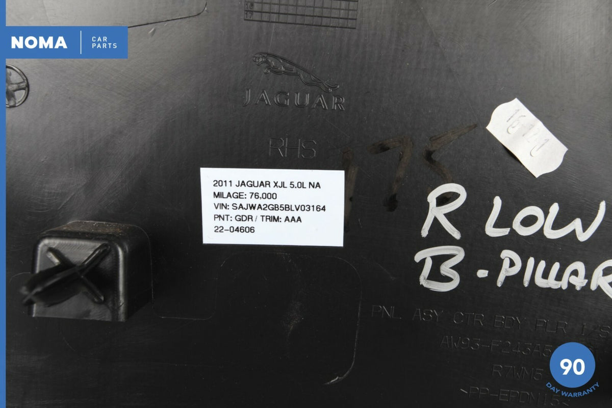 10-18 Jaguar XJ XJL X351 Right Passenger Lower B Pillar Trim Cover Carpet OEM - photo 11