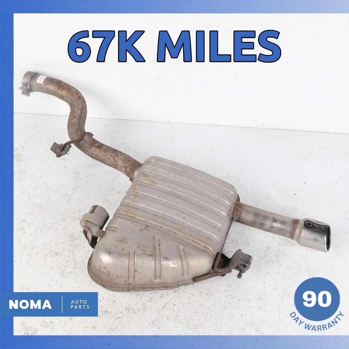 16-20 Jaguar X260 XF 3.0L SC Rear Right Exhaust Silencer Muffler T2H2474 OEM 67k - photo 1