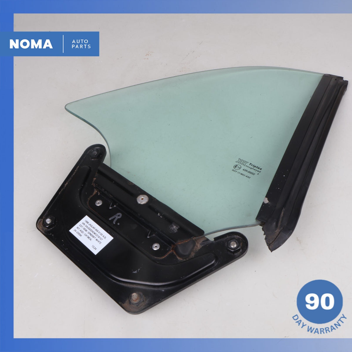 97-06 Jaguar X100 XK8 XKR Convertible Rear Right Side Quarter Window Glass OEM - photo 1